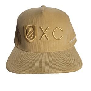Extracurricular Snapback Corduroy Golf Hat Golden Brown Tan Cotton Snap Back